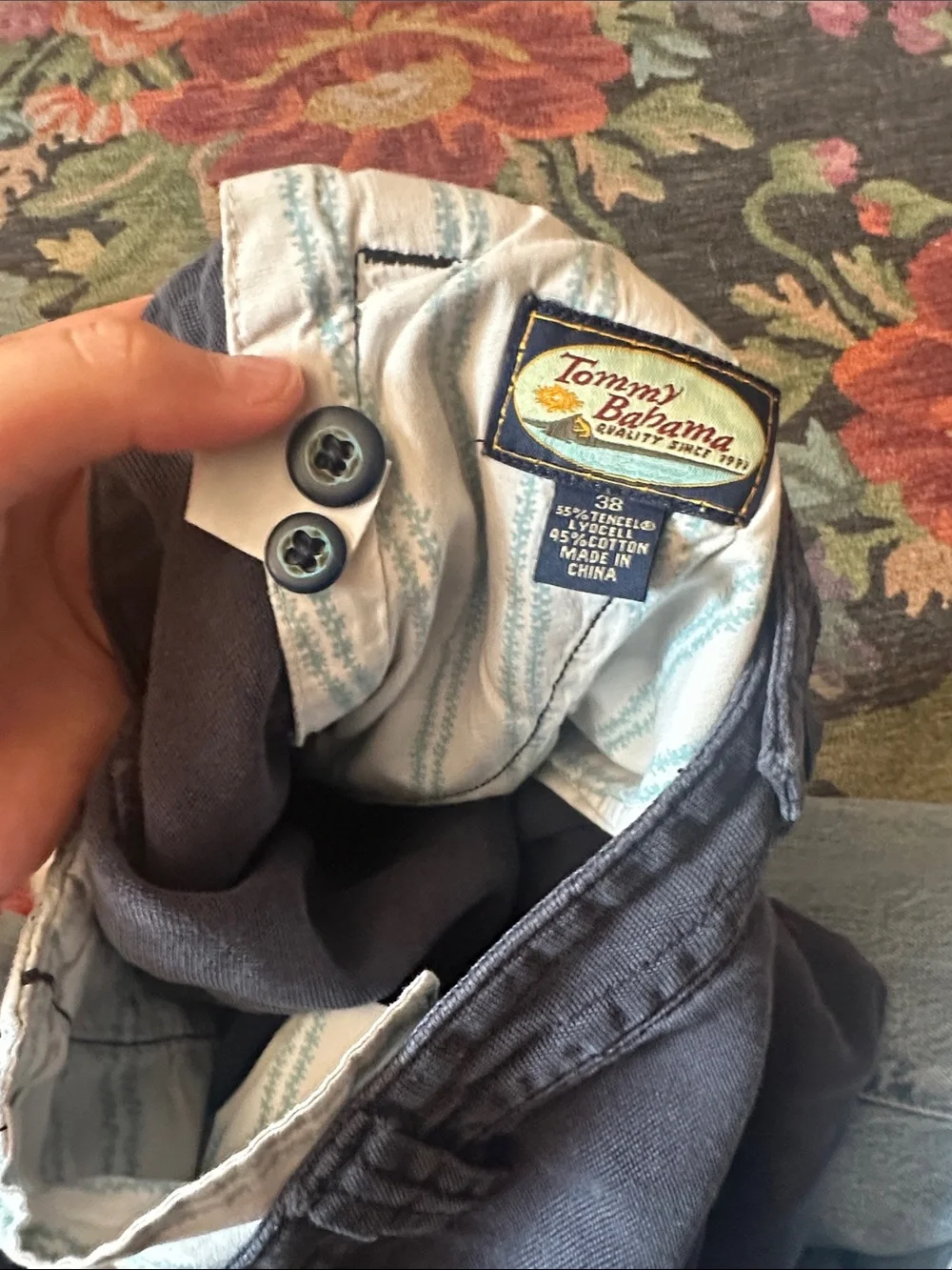 Tommy Bahama Dark Blue Cargo Shorts